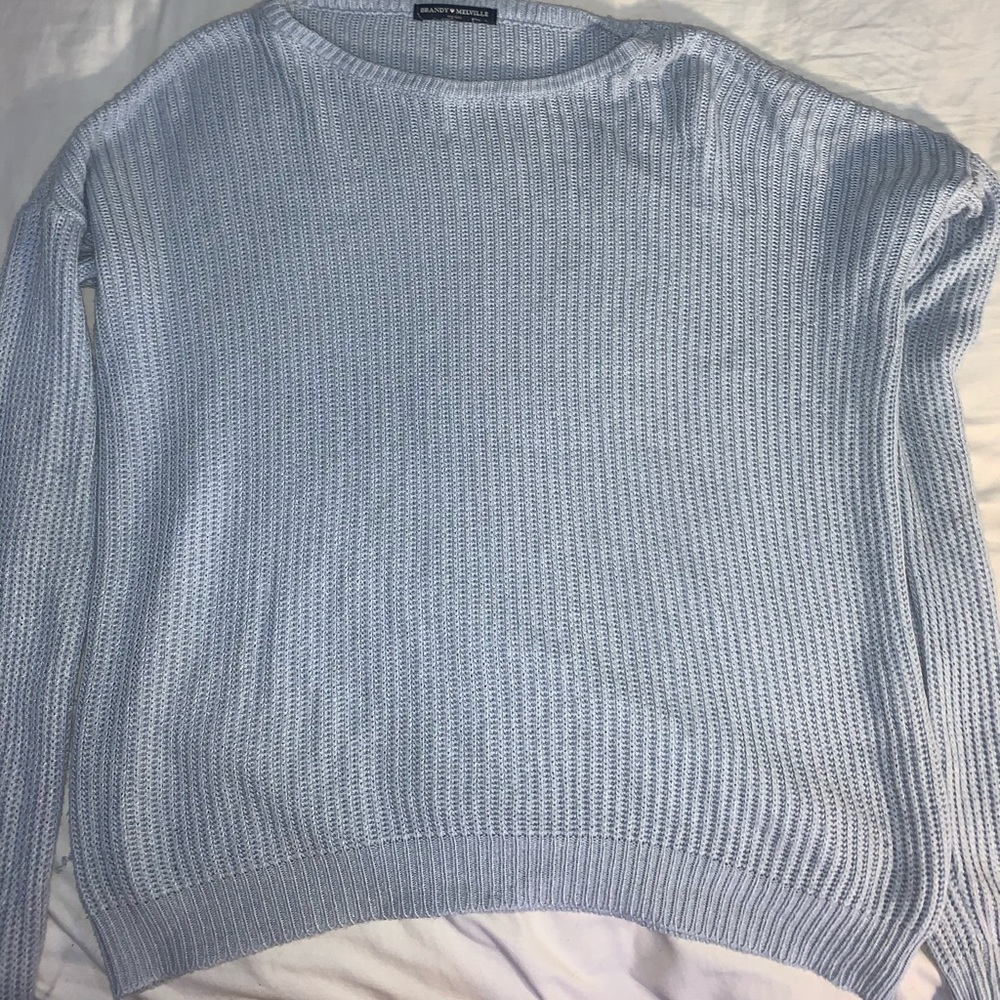 baby blue brandy sweater